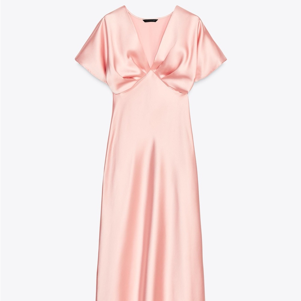 Zara Satin midi dress - Picture 2 of 3